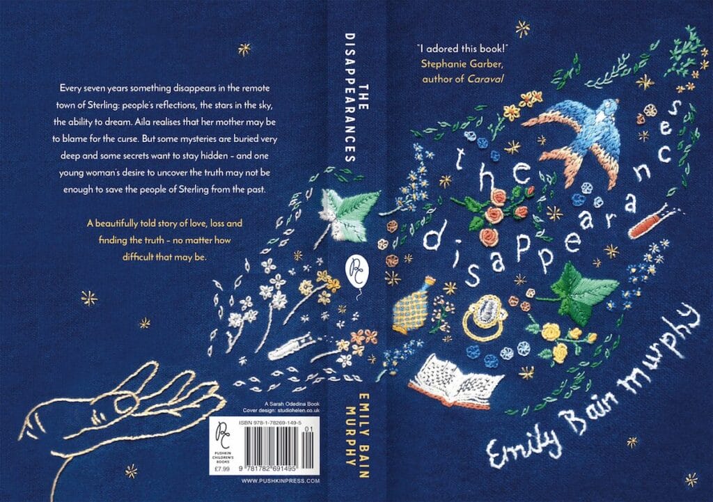 Back cover of a book: The Disappearances